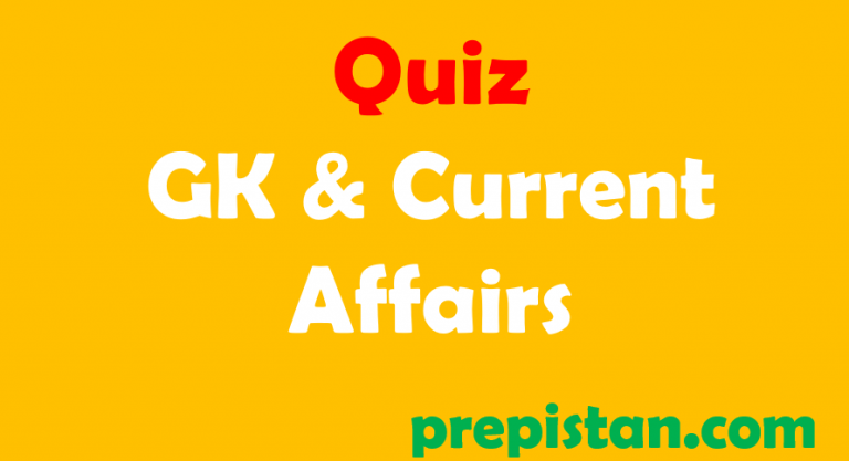 GK & Pakistan Current Affairs Quiz 28 October 2019