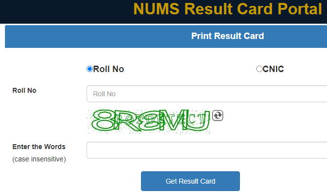 MDCAT 2021 Result Announced By NUMS