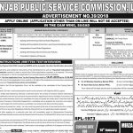PPSC Jobs Advertisement No. 39/2018