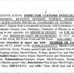 FPSC FBR Jobs 2019 – 158 Posts of Custom Inspector Apply Online