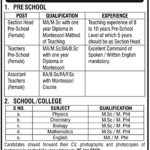 Army Public School And College Rawalpindi 18 Jan 2019 Jobs Apply with Address