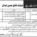 Cadet College Hasan Abdal 03 Jan 2019 Jobs