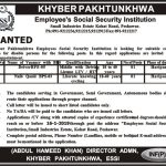 Khyber Pakhtunkhwa Employees Social Security Institution 03 Jan 2019 Jobs
