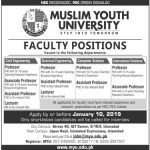 Muslim Youth University 7 Jan 2019 Jobs