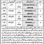 Office Of The Senior Civil Judge Haripur 29 Jan 2019 Jobs