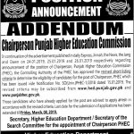 Higher Education Department Lahore Jobs 18 Feb 2019