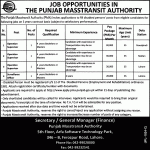 Punjab Masstransit Authority PMA Jobs 03 Feb 2019