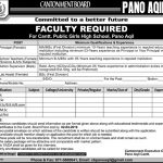 Cantonment Board Pano Aqil Jobs 19 Mar 2019