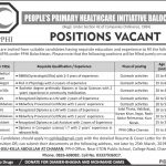 Peoples Primary Healthcare Initiative Sindh PPHI Jobs 16 Mar 2019