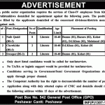 Public Sector Organization Peshawar Jobs 28 Mar 2019