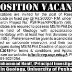 Research Associate University Of Peshawar Jobs 13 Mar 2019