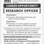 Sindh Institute Of Urology And Transplantation SITU Jobs 04 Mar 2019