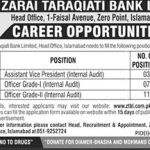 Zarai Taraqiati Bank Limited Jobs 01 Mar 2019