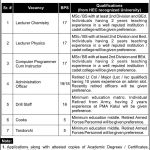 Garrison Cadet College Kohat Jobs 11 Apr 2019