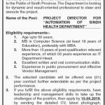 Health Department Govt Of Sindh Jobs 22 Apr 2019