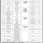 NTS CAA Model Schools And College Jobs 21 Apr 2019