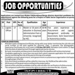 Public Sector Organization Govt Of KPK Jobs 30 Apr 2019