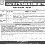 University Of Balochistan Quetta Jobs 15 Apr 2019