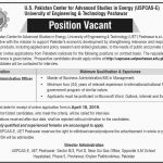 University Of Engineering And Technology Peshawar Jobs 12 Apr 2019