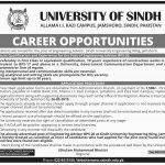 University Of Sindh Jamshoro Jobs 20 Apr 2019