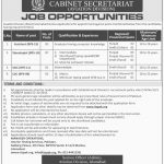 Cabinet Secretariat Govt Of Pakistan Jobs 27 May 2019