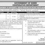 Cooperative Department Sindh Jobs 18 May 2019