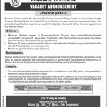 Finance Division Govt Of Pakistan Jobs 19 May 2019