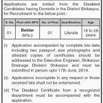 Irrigation Department Govt Of Sindh Jobs 28 May 2019