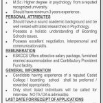 Karnal Sher Khan Cadet College Jobs 13 May 2019