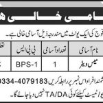 Mess Waiter Required In Pakistan Army Jobs 19 May 2019