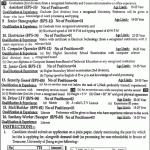University Of Jhang Jobs 02 Apr 2019