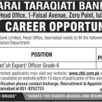 Zarai Taraqiati Bank Limited Jobs 01 May 2019