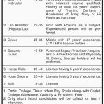 Cadet College Okara Jobs 28 Jun 2019