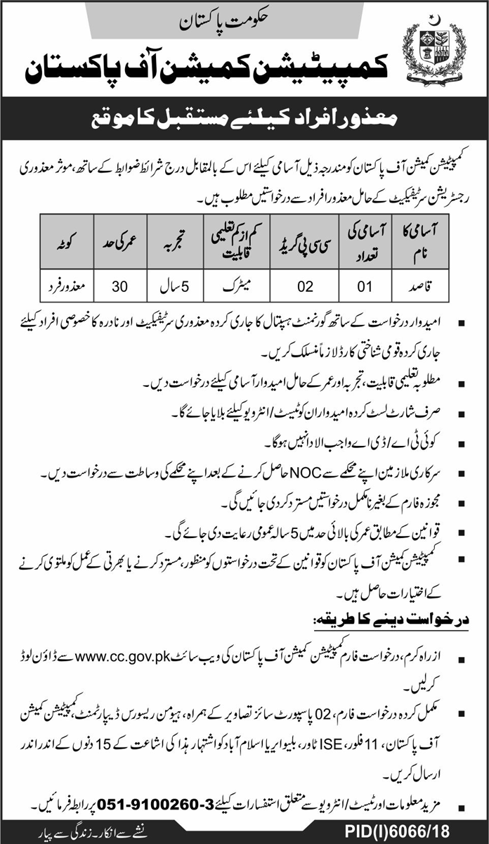 Competition Commission of Pakistan (CCP) jobs 2019