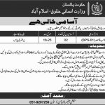 Ministry Of Human Rights Govt Of Pakistan Jobs 26 Jun 2019