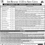 Rescue 1122 Punjab Emergency Service Announced Latest Jobs Via NTS Jobs 22 Jun 2019