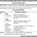 Aftab Hussain Shaheed Army Public School & College System Jobs 10 Jul 2019