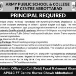 Army Public School And College Jobs 05 Jul 2019