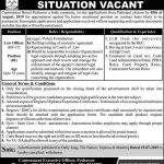 Cantonment Board Peshawar Jobs 20 Jul 2019