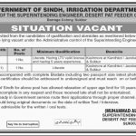 Irrigation Department Govt Of Sindh Jobs 12 Jul 2019