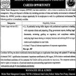 Multan Waste Management Company MWMC Jobs 21 Jul 2019