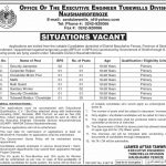 Office Of The Executive Engineer Tubewells Division Jobs 29 Jul 2019