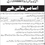 Shaheed Mohtarma Benazir Bhutto Institute Of Trauma Center Jobs 15 Jul 2019