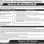 University Of Engineering And Technology Peshawar Jobs 27 Jul 2019