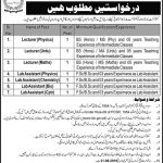 Cantonment Board Lahore Jobs 17 Aug 2019