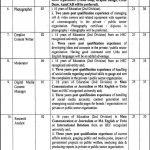 Information And Culture Department Jobs 02 Aug 2019