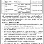 Irrigation Department Govt Of Sindh Jobs 29 Aug 2019