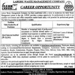 Lahore Waste Management Company (LWMC) Jobs 21 Aug 2019