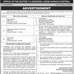 Office Of The District And Session Court Jobs 29 Aug 2019