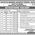 Office Of The Executive Engineer Khairpur Jobs 29 Aug 2019